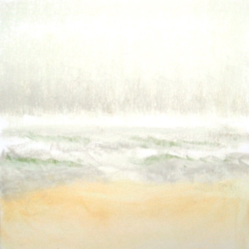 Foggy Day Beach, June 25 (sold);
Chalk Pastel, 1995;
10 x 10 in. Foggy Day Beach, June 25 (sold);
Chalk Pastel, 1995;
10 x 10 in.